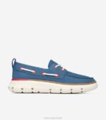 alferes azul-fogo vermelho-marfim calçados 8Z8F19 mulheres Cole Haan 4. sapato de barco de regata zerogrand