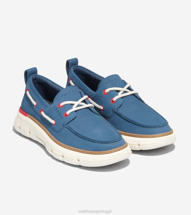 alferes azul-fogo vermelho-marfim calçados 8Z8F19 mulheres Cole Haan 4. sapato de barco de regata zerogrand - Image 5