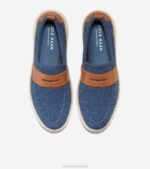 alferes azul stitchlite-tan britânico calçados 8Z8F322 homens Cole Haan mocassim penny topspin grandpro - Image 4