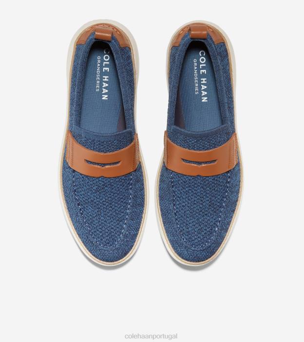 alferes azul stitchlite-tan britânico calçados 8Z8F322 homens Cole Haan mocassim penny topspin grandpro - Image 4