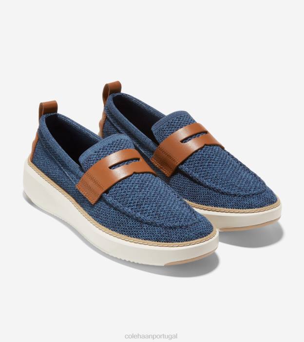 alferes azul stitchlite-tan britânico calçados 8Z8F322 homens Cole Haan mocassim penny topspin grandpro - Image 5