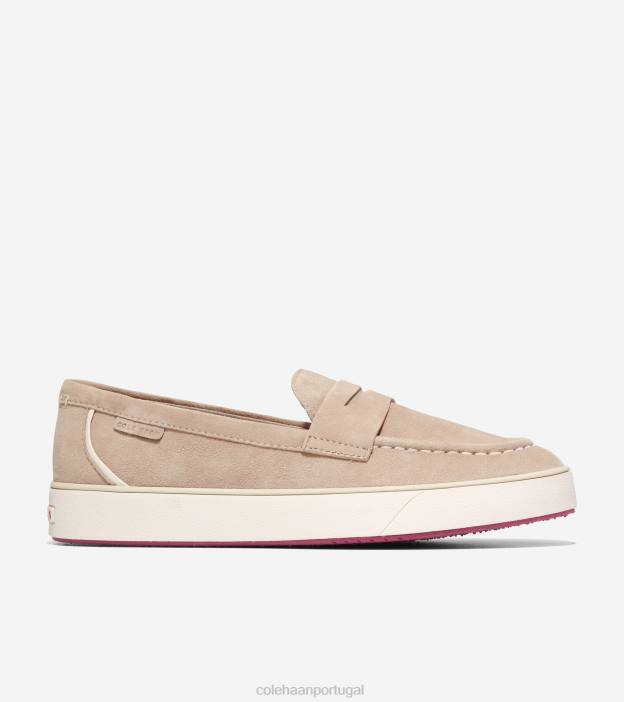 argamassa-bétula-branca calçados 8Z8F93 mulheres Cole Haan Mocassim Nantucket 2.0 Penny Mocassim - Image 1