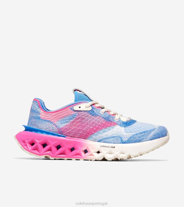 azul celeste-azaléia rosa-marfim calçados 8Z8F242 mulheres Cole Haan 5. tênis de corrida zerogrand embrostitch - Image 1