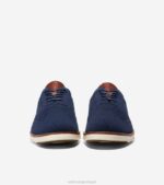 azul marinho costurado marfim calçados 8Z8F428 homens Cole Haan zerogrand ponta de asa oxford - Image 3