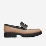 bétula bege-marfim-preto calçados 8Z8F245 mulheres Cole Haan mocassim de genebra