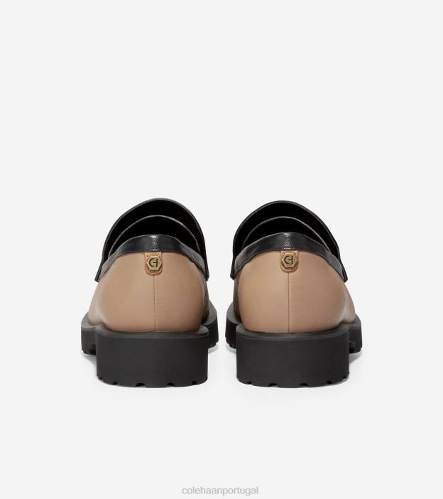 bétula bege-marfim-preto calçados 8Z8F245 mulheres Cole Haan mocassim de genebra - Image 3
