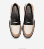 bétula bege-marfim-preto calçados 8Z8F245 mulheres Cole Haan mocassim de genebra - Image 4