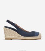 blazer marinho calçados 8Z8F35 mulheres Cole Haan espadrille cloudfeel slingback cunha