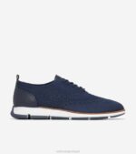 blazer marinho em ponto branco calçados 8Z8F102 mulheres Cole Haan 4.zerogrand oxford