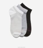 branco acessórios 8Z8F521 mulheres Cole Haan Pacote de 3 meias macias de cano baixo