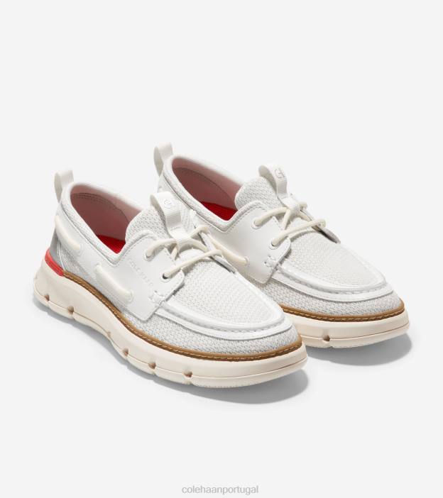 branco-papoula vermelho calçados 8Z8F17 mulheres Cole Haan 4. sapato de barco de regata zerogrand - Image 5