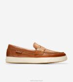 bronzeado britânico calçados 8Z8F353 homens Cole Haan Mocassim Nantucket 2.0 Penny Mocassim
