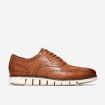 bronzeado britânico calçados 8Z8F395 homens Cole Haan zerogrand ponta de asa oxford