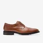 bronzeado britânico calçados 8Z8F398 homens Cole Haan warren cap toe oxford