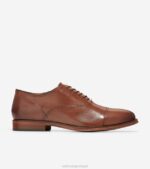 bronzeado britânico calçados 8Z8F401 homens Cole Haan clássicos modernos cap toe oxford