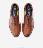 bronzeado britânico calçados 8Z8F401 homens Cole Haan clássicos modernos cap toe oxford - Image 4