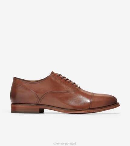 bronzeado britânico calçados 8Z8F401 homens Cole Haan clássicos modernos cap toe oxford