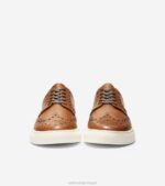 bronzeado britânico calçados 8Z8F424 homens Cole Haan tênis winslow ponta de asa - Image 2