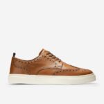 bronzeado britânico calçados 8Z8F424 homens Cole Haan tênis winslow ponta de asa