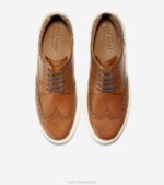 bronzeado britânico calçados 8Z8F424 homens Cole Haan tênis winslow ponta de asa - Image 4