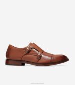 bronzeado britânico calçados 8Z8F474 homens Cole Haan Harrison Monkstrap