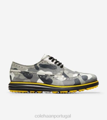 camuflagem cinza calçados 8Z8F409 homens Cole Haan sapato de golfe original grande