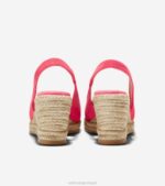 camurça de gerânio calçados 8Z8F31 mulheres Cole Haan espadrille cloudfeel slingback cunha - Image 3