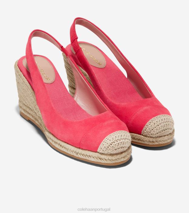 camurça de gerânio calçados 8Z8F31 mulheres Cole Haan espadrille cloudfeel slingback cunha - Image 5