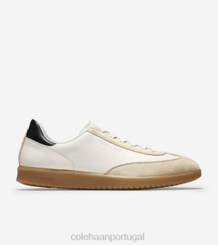 camurça de pedra caída de marfim calçados 8Z8F455 homens Cole Haan tênis de relva grandpro