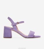 camurça roxa paisley calçados 8Z8F78 mulheres Cole Haan sandália salto bloco josie