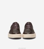 chocolate escuro-marfim-syrah calçados 8Z8F480 homens Cole Haan sapatilha laser grandpro crew - Image 2