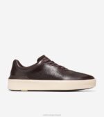 chocolate escuro-marfim-syrah calçados 8Z8F480 homens Cole Haan sapatilha laser grandpro crew