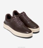 chocolate escuro-marfim-syrah calçados 8Z8F480 homens Cole Haan sapatilha laser grandpro crew - Image 5