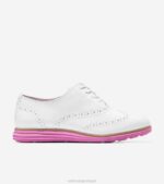 ciclâmen branco óptico calçados 8Z8F233 mulheres Cole Haan originalgrand wingtip oxford