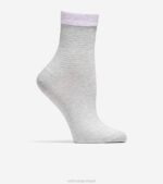 cinza acessórios 8Z8F526 mulheres Cole Haan 2 pares de meias curtas listradas - Image 2