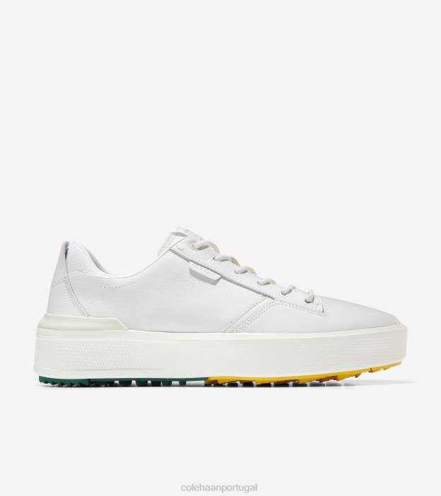 couro branco-aventurina calçados 8Z8F405 homens Cole Haan sapato de golfe da tripulação grandpro - Image 1