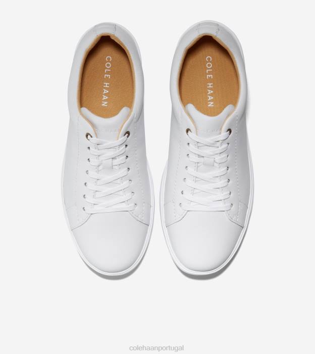 couro branco óptico calçados 8Z8F89 mulheres Cole Haan grande tênis crosscourt - Image 5