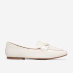 couro de garça calçados 8Z8F140 mulheres Cole Haan mocassim york bow