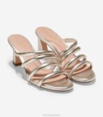 couro dourado calçados 8Z8F144 mulheres Cole Haan sandália adela - Image 5