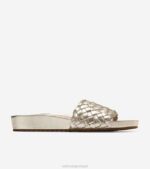 couro dourado macio calçados 8Z8F48 mulheres Cole Haan sandália mojave