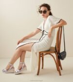 couro prateado calçados 8Z8F28 mulheres Cole Haan sandália espadrille cloudfeel - Image 2