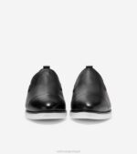 couro preto calçados 8Z8F203 mulheres Cole Haan mocassim com salto grande ambição - Image 3