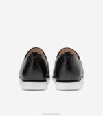 couro preto calçados 8Z8F203 mulheres Cole Haan mocassim com salto grande ambição - Image 4