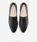 couro preto calçados 8Z8F203 mulheres Cole Haan mocassim com salto grande ambição - Image 5