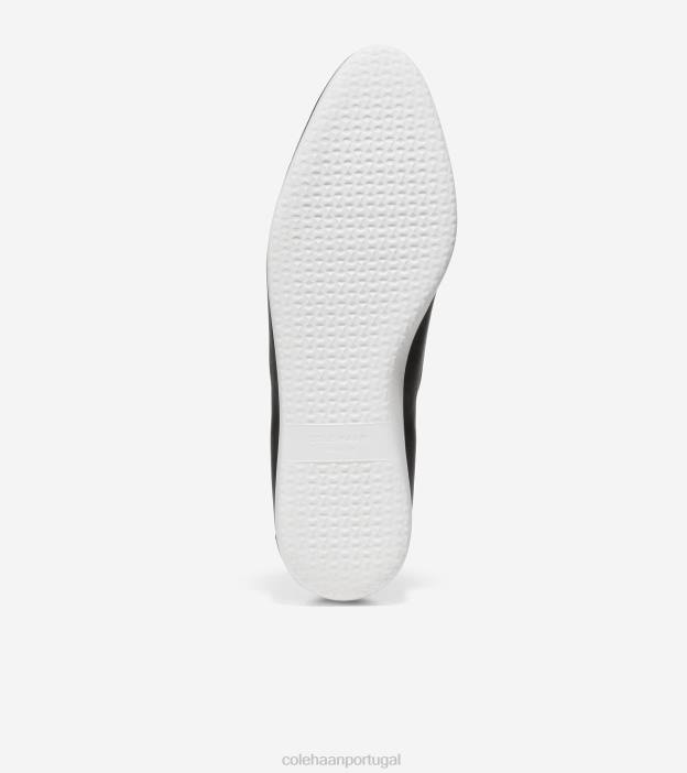 couro preto calçados 8Z8F203 mulheres Cole Haan mocassim com salto grande ambição - Image 7
