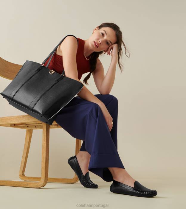 couro preto calçados 8Z8F67 mulheres Cole Haan motorista de evelyn - Image 7