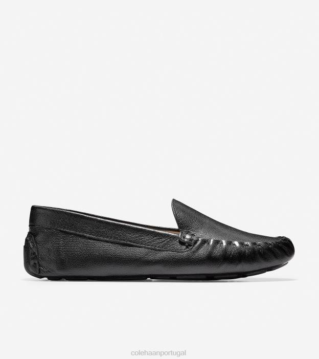 couro preto calçados 8Z8F67 mulheres Cole Haan motorista de evelyn - Image 1