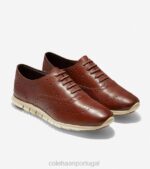 couro woodbury marfim calçados 8Z8F154 mulheres Cole Haan zerogrand ponta de asa oxford - Image 5