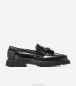 escova preta calçados 8Z8F449 homens Cole Haan mocassim clássico americano tassel