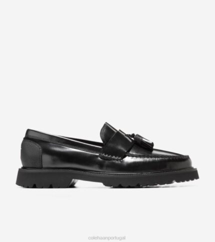 escova preta calçados 8Z8F449 homens Cole Haan mocassim clássico americano tassel